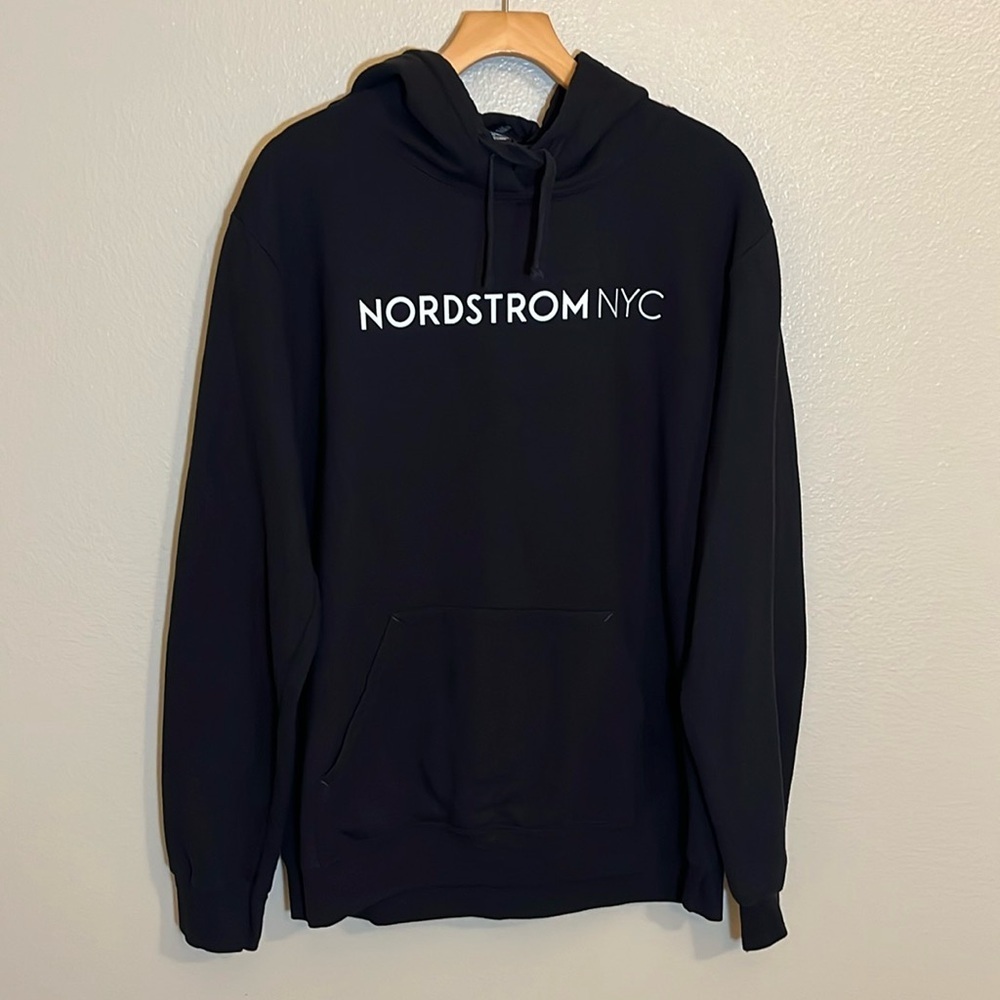 District Nordstrom Nyc Black Hoodie Sweatshirt